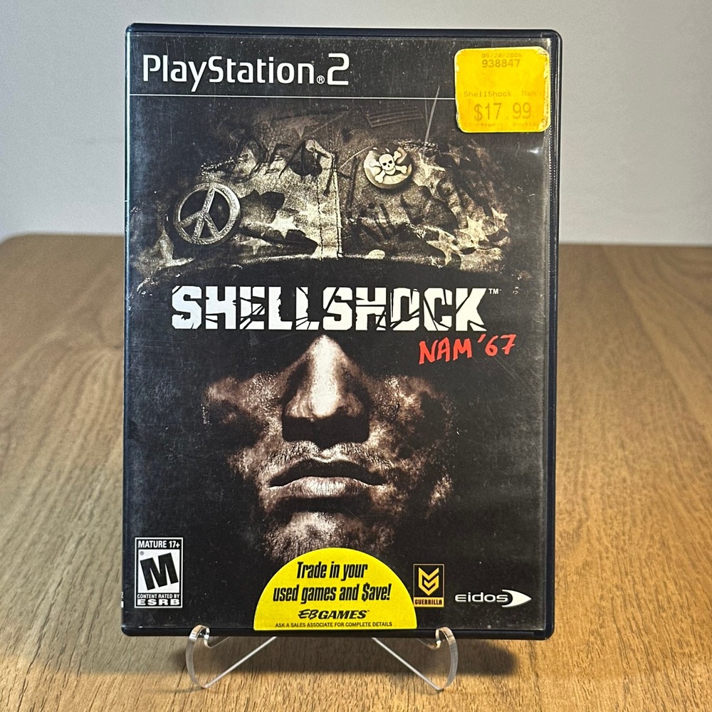 Eidos ShellShock Nam 67 PlayStation 2 PS2 Black Case and Manual Only No Game